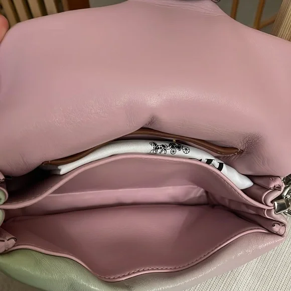 Coach Pillow Tabby 18 Bag in Multi Pale Pistachio, Blue & Pink - Picture 15 of 17